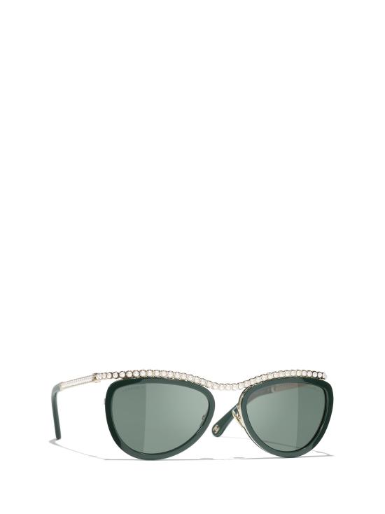 26FW 샤넬 선글라스 CH4296H C46871 GREEN - CHANEL