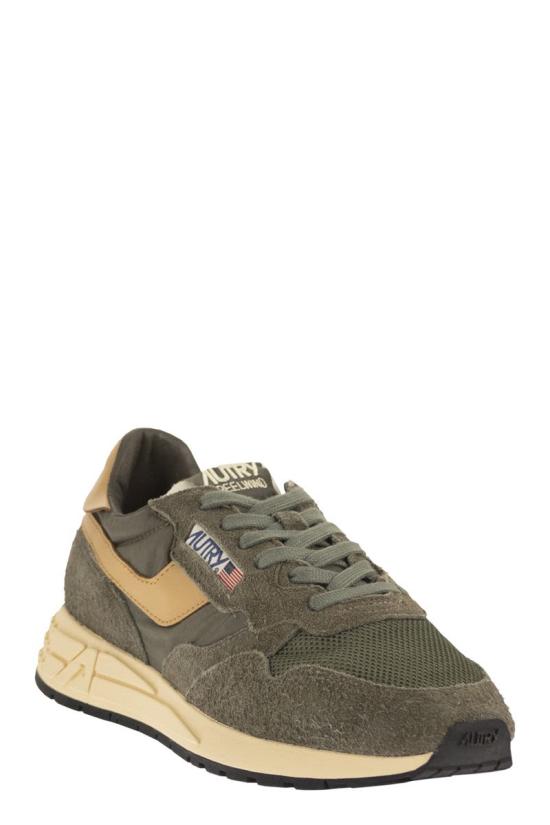 26SS 오트리 릴윈드 로우 나일론 스웨이드 스니커즈 WWLM UT44 KHAKI DOM - AUTRY