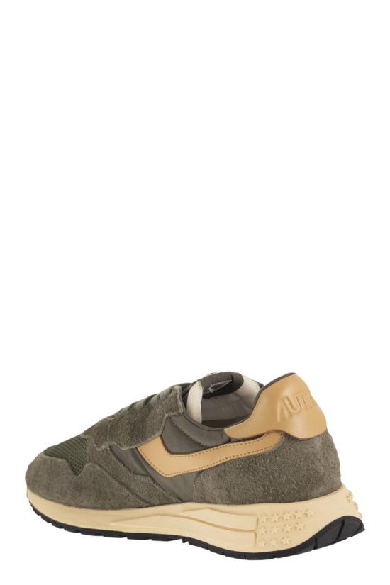 26SS 오트리 릴윈드 로우 나일론 스웨이드 스니커즈 WWLM UT44 KHAKI DOM - AUTRY