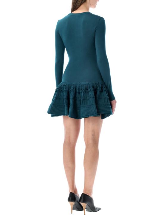 26SS 알라이아 미디 원피스 AA9R2867K164C 673 VERT PETROLE - ALAIA