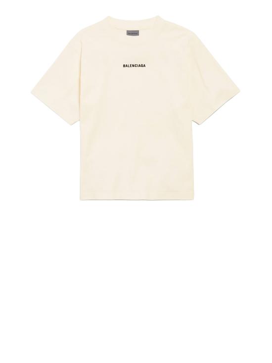 26SS 발렌시아가 백 미디엄 핏 티셔츠 850990 TTVJ19020