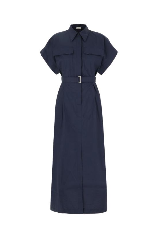 26SS 브루넬로 쿠치넬리 롱 원피스 ML140A5475 C4862 BLUE