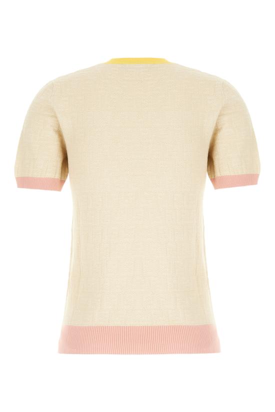 26SS 펜디 코튼 실크 스웨터 FZXE94AW4S F0WC4 Beige - FENDI