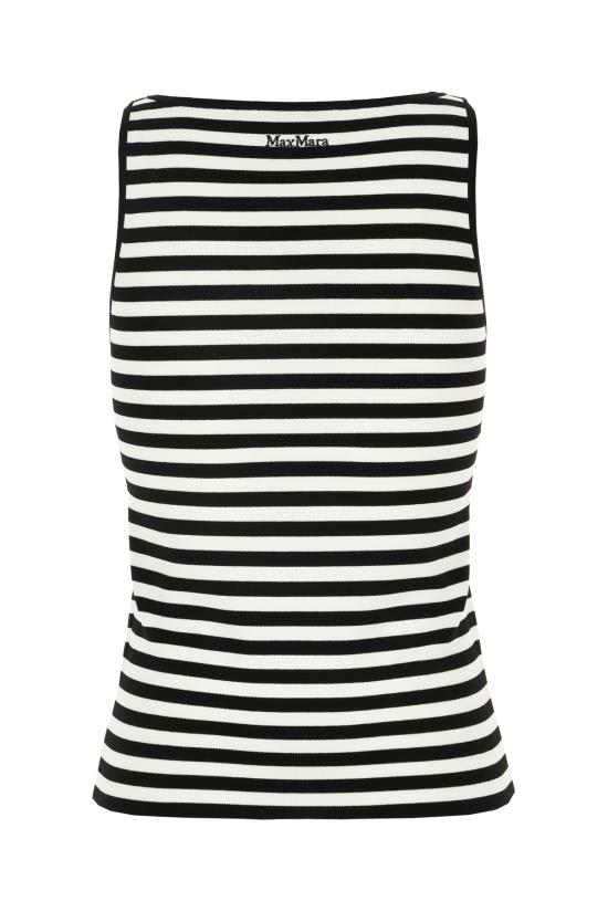 26SS 막스마라 민소매 티셔츠 MXPCIPPO 006 RIGHE BIANCO NERO - MAX MARA