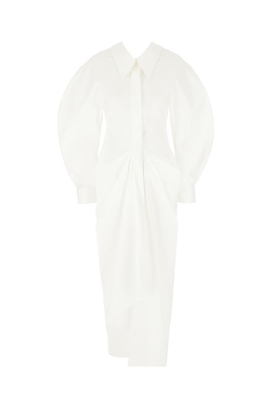 26SS 지방시 미디 원피스 BW22T71642 100 WHITE