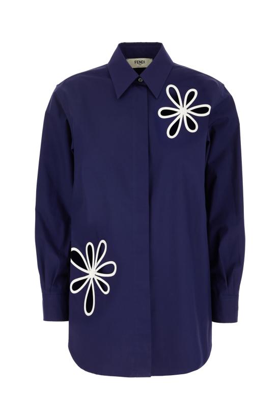 26SS 펜디 포플린 셔츠 FS8355AW7V F1W0A Blu