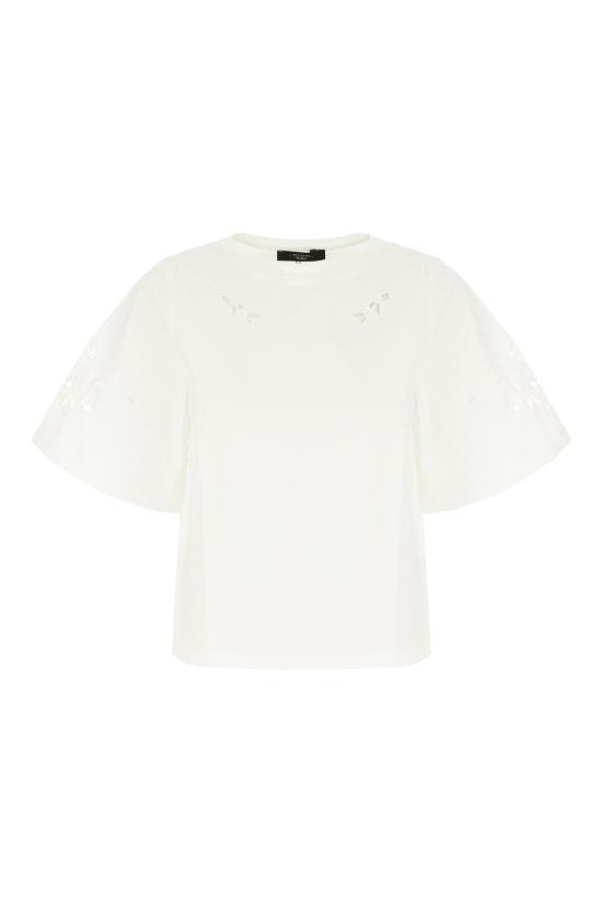 26SS 위켄드막스마라 반팔 티셔츠 WKDTARGA 001 Bianco