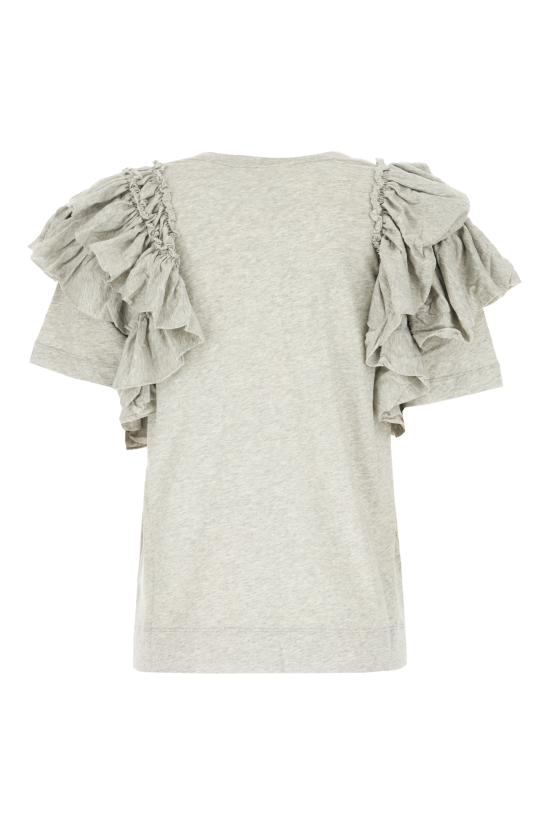 26SS 드리스 반 노튼 반팔 티셔츠 2610111433606 813 GREY MELANGE - DRIES VAN NOTEN