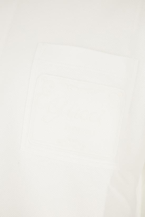 26SS 구찌 자수 코튼 피케 폴로 셔츠 854633XJHOH 9051 Bianco - GUCCI