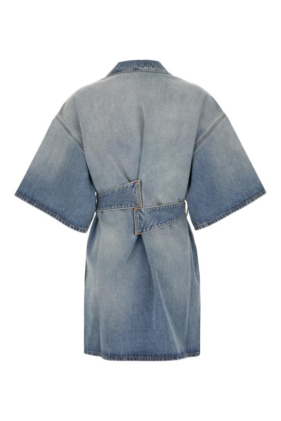26SS 알라이아 미디 원피스 AA9R2958D026C A56 FADED BLUE - ALAIA