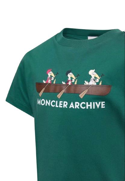 26SS [키즈] 몽클레어 티셔츠 L1954 8C00002 89AFV 866 Green - MONCLER