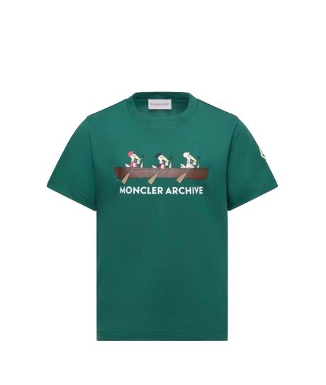 26SS [키즈] 몽클레어 티셔츠 L1954 8C00002 89AFV 866 Green
