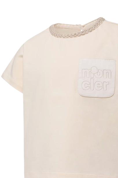 26SS [키즈] 몽클레어 티셔츠 L1954 8C00005 83907 050 Beige - MONCLER