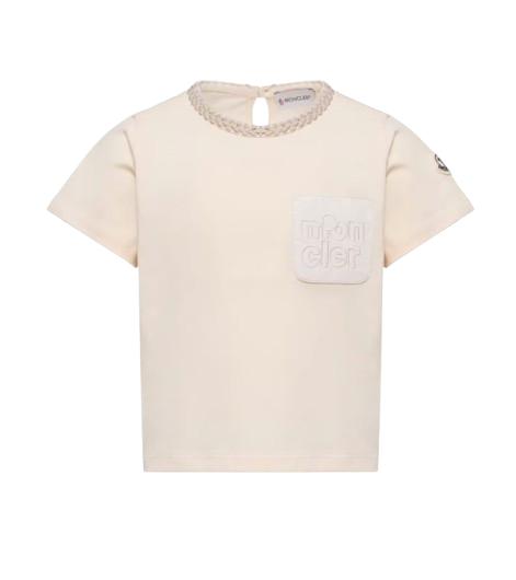 26SS [키즈] 몽클레어 티셔츠 L1954 8C00005 83907 050 Beige