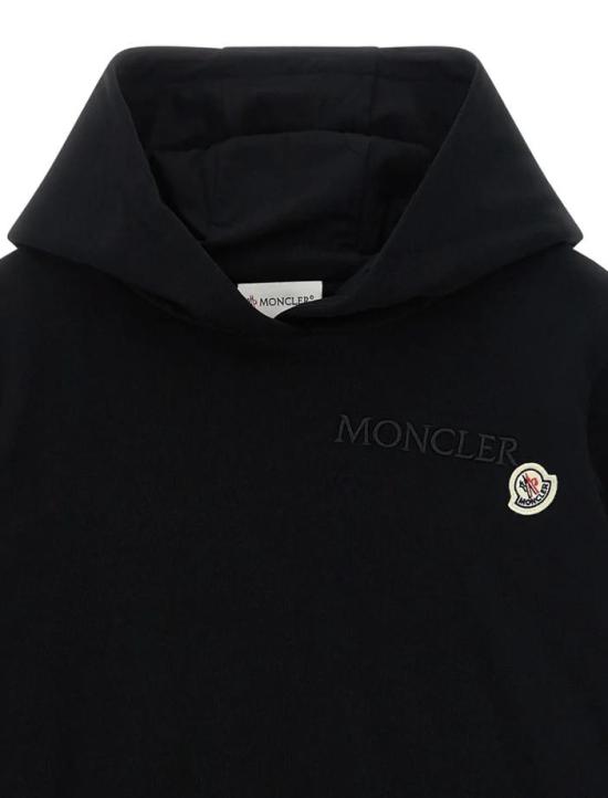26SS [키즈] 몽클레어 티셔츠 L1954 8G00011 89AKM 999 Black - MONCLER