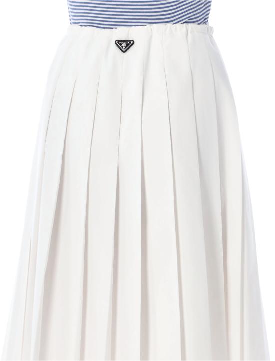 26SS 프라다 미디 스커트 P145VX187P F0009 Bianco - PRADA
