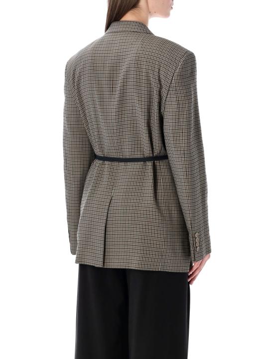 26SS 발렌시아가 랩 테일러드 재킷 857365TTO38 2866 KHAKI BROWN - BALENCIAGA