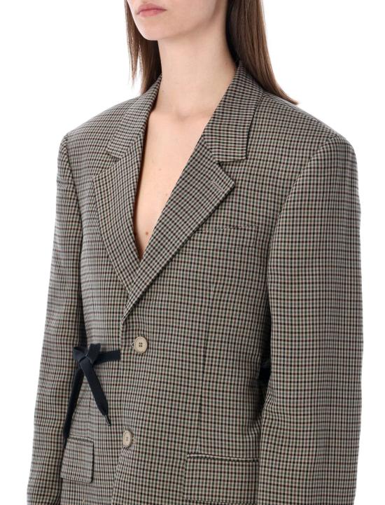 26SS 발렌시아가 랩 테일러드 재킷 857365TTO38 2866 KHAKI BROWN - BALENCIAGA