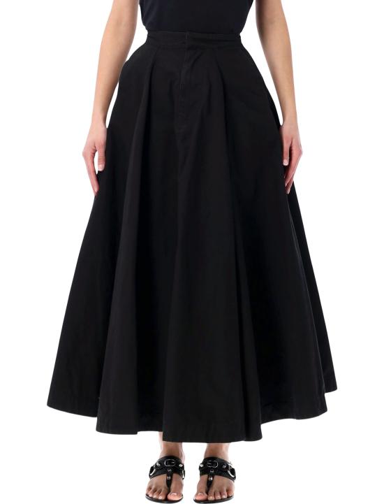 26SS 발렌시아가 고뎃 맥시 스커트 857766TQP13 1000 Nero