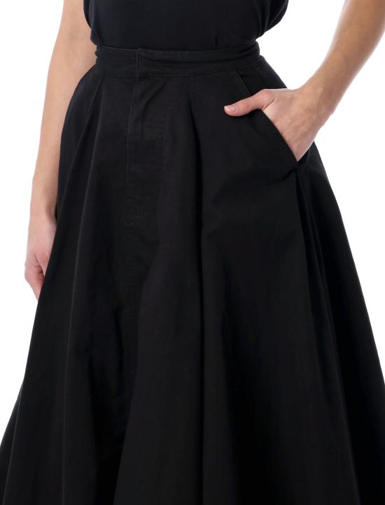 26SS 발렌시아가 고뎃 맥시 스커트 857766TQP13 1000 Nero - BALENCIAGA