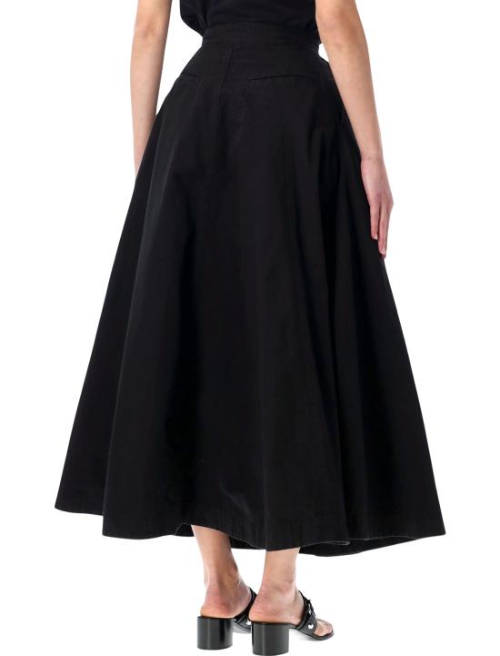 26SS 발렌시아가 고뎃 맥시 스커트 857766TQP13 1000 Nero - BALENCIAGA