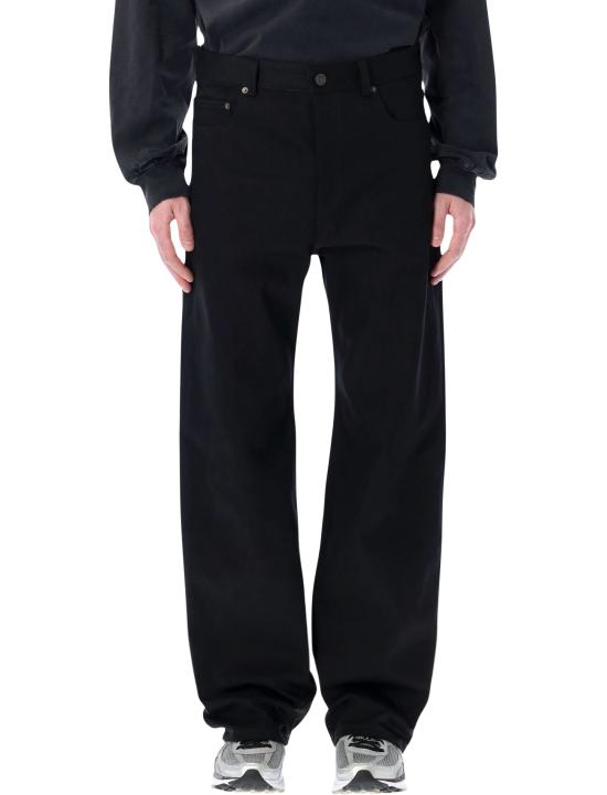 26SS 발렌시아가 커브드 니 팬츠 857194TTWA4 1000 Nero