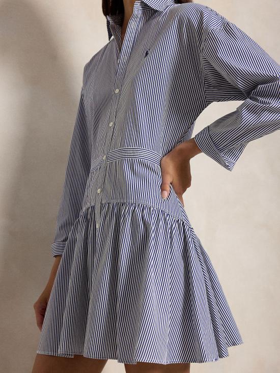 26SS 랄프 로렌 미디 원피스 211B22754 001 Blue - RALPH LAUREN