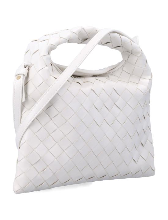 26SS 보테가베네타 미니 홉 크로스바디백 777586V3IV1 9156 Bianco - BOTTEGA VENETA