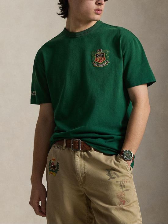 26SS 랄프 로렌 반팔 티셔츠 710B13519 001 Green - RALPH LAUREN