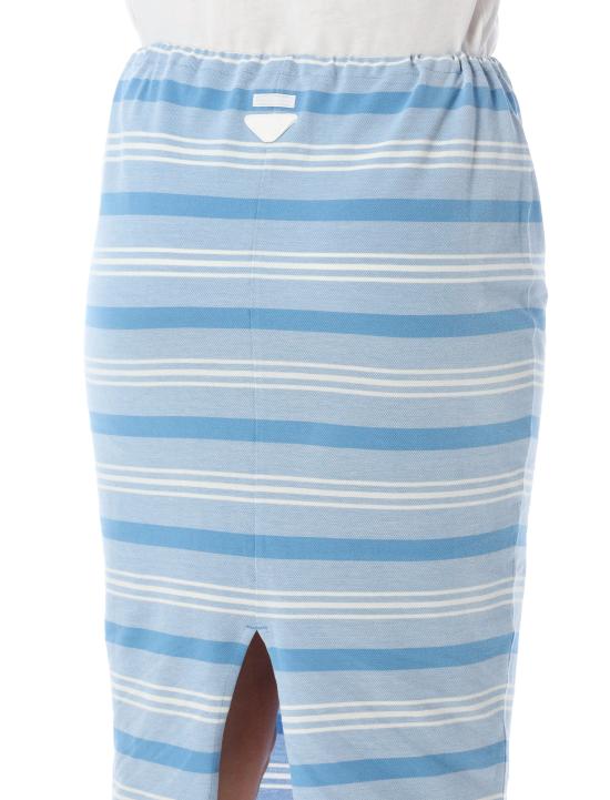 26SS 프라다 미디 스커트 31147188Q F0076 Blu - PRADA