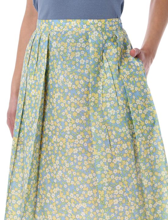 26SS 프라다 미디 스커트 21H03619DI F0061 FLORAL PRINT - PRADA