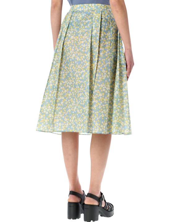 26SS 프라다 미디 스커트 21H03619DI F0061 FLORAL PRINT - PRADA