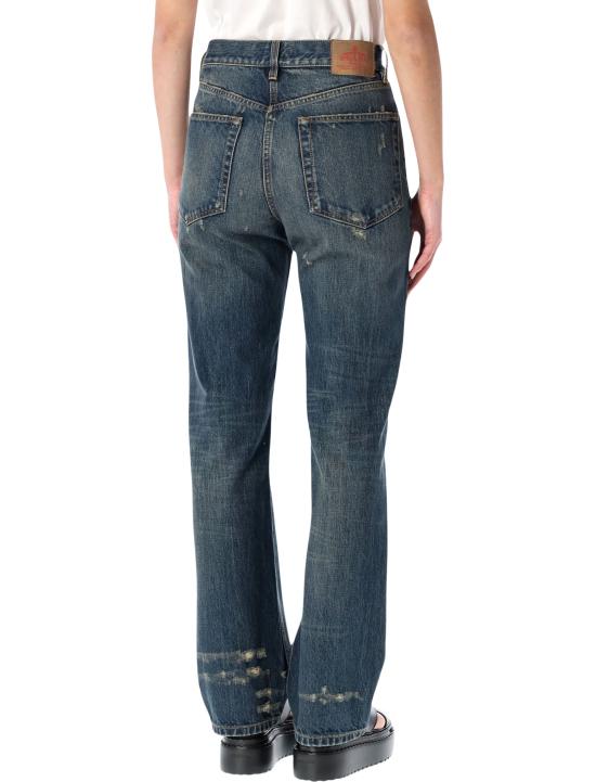 26SS 프라다 스트레이트 레그 워싱 데님 진 GFP5441631 F0008 Blue - PRADA