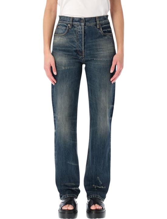 26SS 프라다 스트레이트 레그 워싱 데님 진 GFP5441631 F0008 Blue