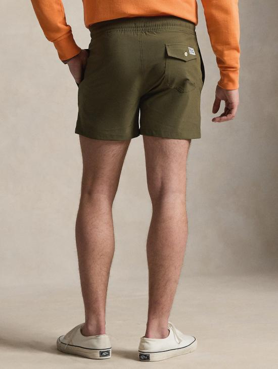 26SS 랄프 로렌 숏팬츠 의상 슬림핏 a Tinta Unita Verde Oliva - RALPH LAUREN