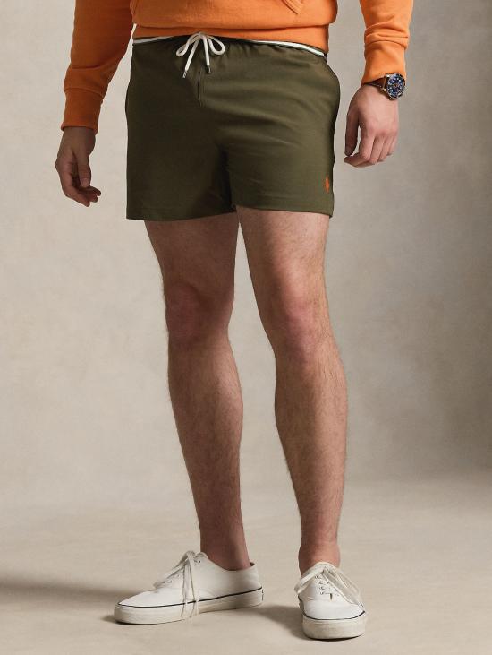 26SS 랄프 로렌 숏팬츠 의상 슬림핏 a Tinta Unita Verde Oliva