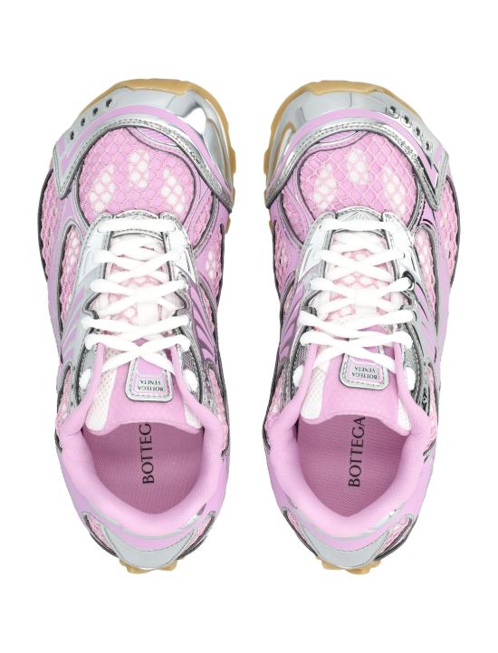 26SS 보테가베네타 스니커즈 755915V2X40 6151 GLOSSY PINK SILVER - BOTTEGA VENETA