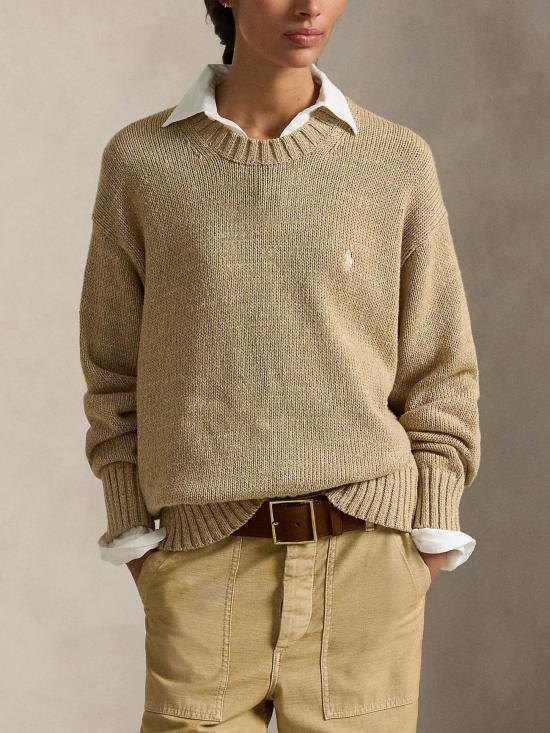 26SS 랄프 로렌 스웨터 211A96252 001 Brown - RALPH LAUREN