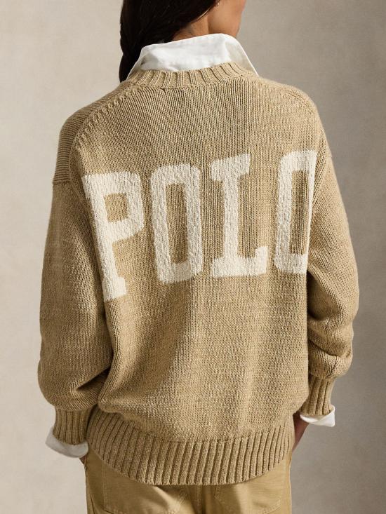 26SS 랄프 로렌 스웨터 211A96252 001 Brown - RALPH LAUREN