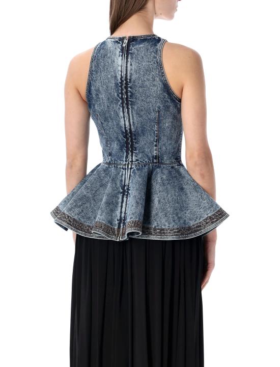 26SS 알라이아 탑 AA9H1410T535C 524 BLUE NEIGE - ALAIA