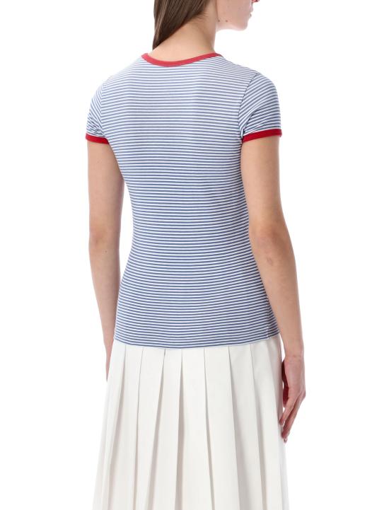 26SS 프라다 반팔 티셔츠 39658186H F0X36 Blu - PRADA