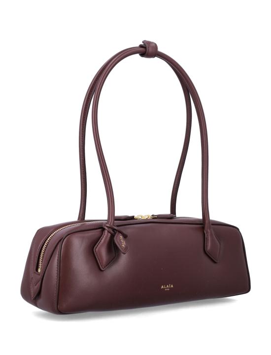 26SS 알라이아 르 테켈 미디움 레더 숄더백 AA1S06033I152 325 ROUGE GRENATE - ALAIA