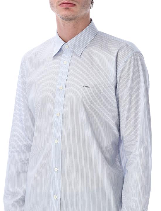 26SS 프라다 긴팔 셔츠 UCN666189F F0X24 CIELO BIANCO - PRADA