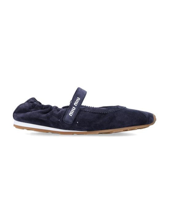 26FW 미우미우 플랫 슈즈 5F370EJHX F0008 BLUE - MIU MIU
