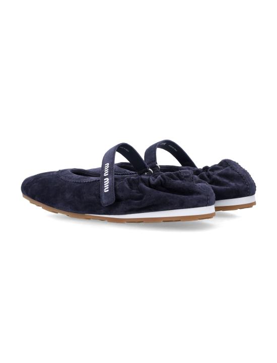 26FW 미우미우 플랫 슈즈 5F370EJHX F0008 BLUE - MIU MIU