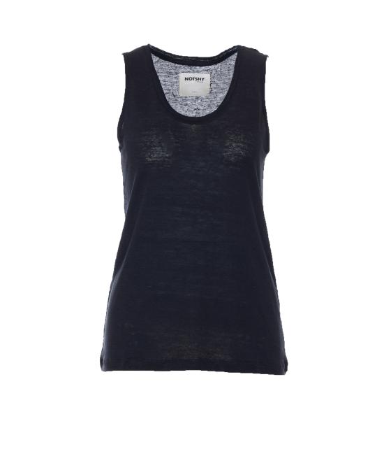 26SS 낫샤이 민소매 티셔츠 NF8G000LIP000 NOIR Black