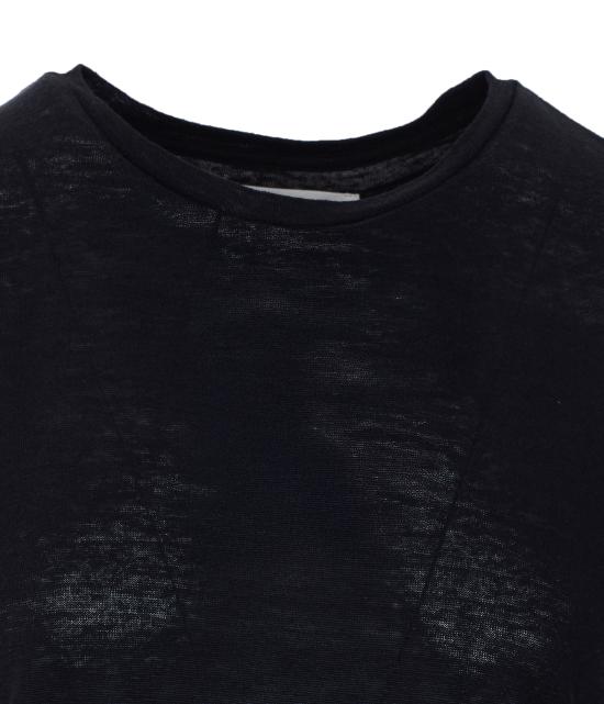 26SS 낫샤이 반팔 티셔츠 NF8F000LIP000 NOIR Black - NOT SHY