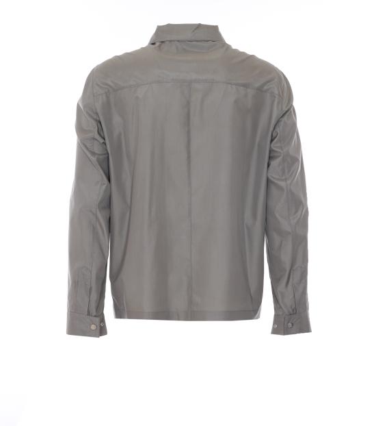 26SS 브루넬로 쿠치넬리 언라인드 멤브레인 실크 블루종 MZ4216541 C965 Grey - BRUNELLO CUCINELLI