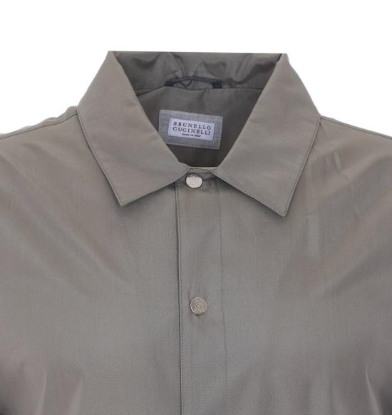 26SS 브루넬로 쿠치넬리 언라인드 멤브레인 실크 블루종 MZ4216541 C965 Grey - BRUNELLO CUCINELLI