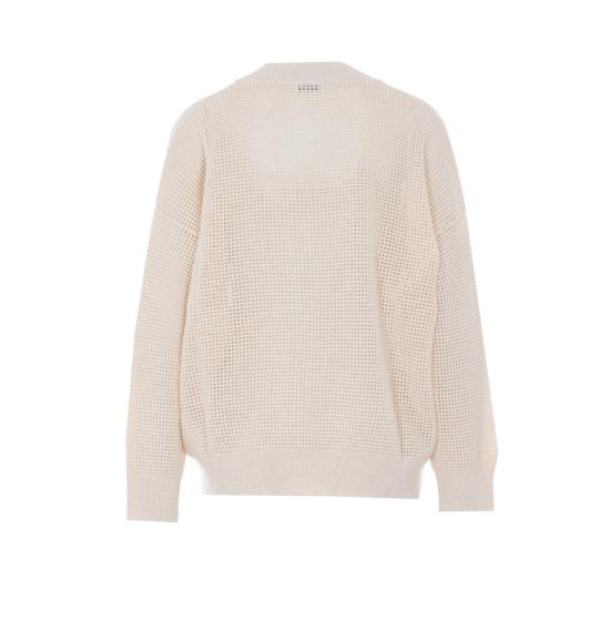 26SS 브루넬로 쿠치넬리 가디건 M12205106 CMN05 White - BRUNELLO CUCINELLI